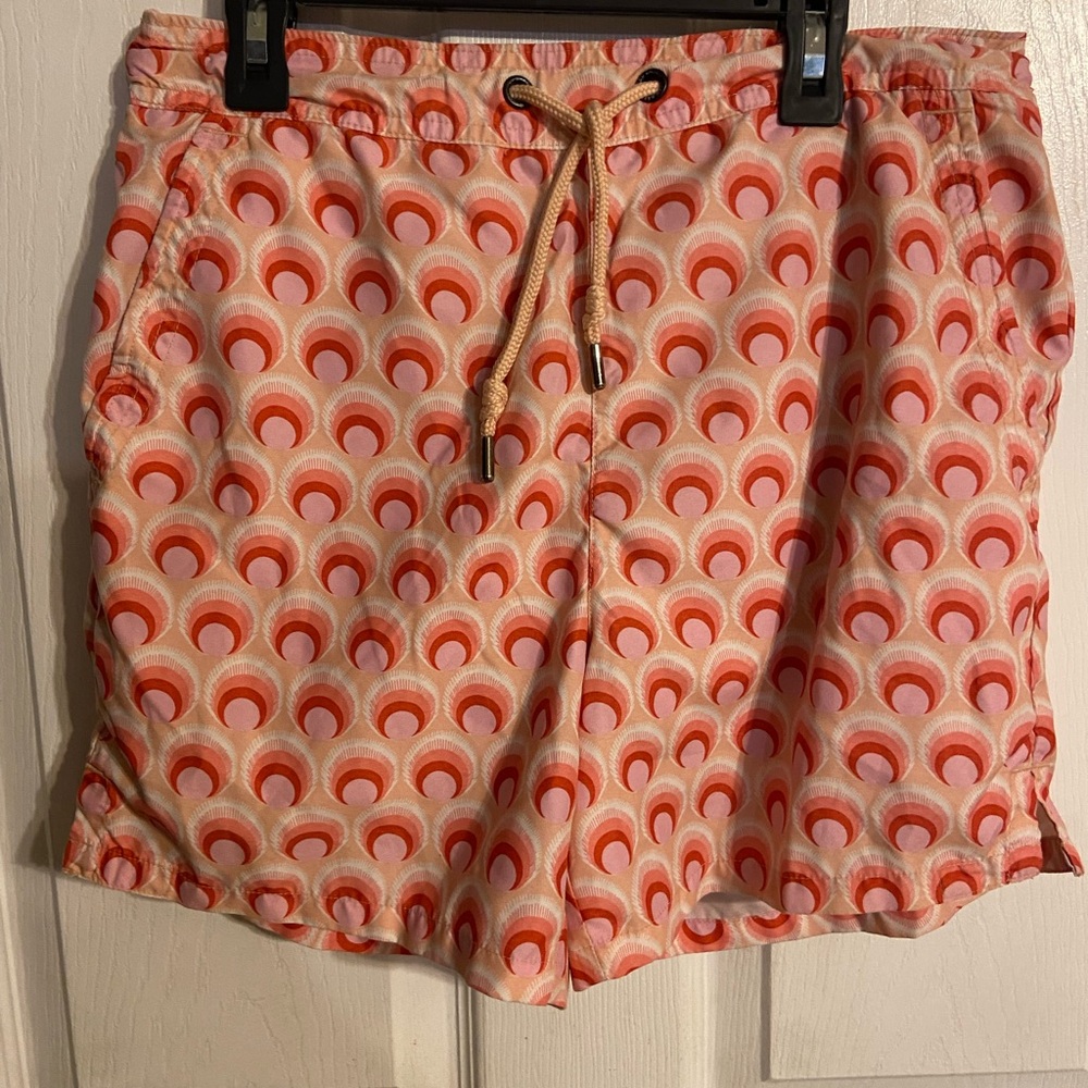 EUC Ted Baker Totley Geometric Swim Shorts Pink Size 2